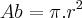 Ab = \pi.{r}^{2}