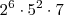 2^6\cdot 5^2 \cdot 7