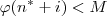 \varphi(n^* + i) < M \varphi(n^* + i) < M