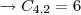 \rightarrow C_{4,2}=6 \rightarrow C_{4,2}=6