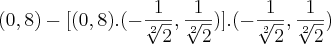 (0,8) - [(0,8).(-\frac{1}{\sqrt[2]{2}},\frac{1}{\sqrt[2]{2}})].(-\frac{1}{\sqrt[2]{2}},\frac{1}{\sqrt[2]{2}})