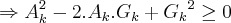 \Rightarrow {A}_{k}^{2}-2.{A}_{k}.{G}_{k}+{{G}_{k}}^{2}\geq 0 \Rightarrow {A}_{k}^{2}-2.{A}_{k}.{G}_{k}+{{G}_{k}}^{2}\geq 0
