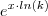e^{x \cdot ln(k)}