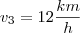 v_3=12\frac{km}{h} v_3=12\frac{km}{h}