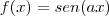 f(x)=sen(ax) f(x)=sen(ax)