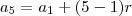 a_5=a_1+(5-1)r