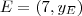 E=(7,y_E)