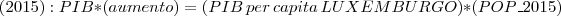 \left(2015 \right):PIB*\left( aumento \right)=\left(PIB\,per\,capita\,LUXEMBURGO \right)*\left(POP\_2015 \right)