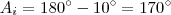 A_i = 180^\circ - 10^\circ = 170^\circ