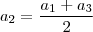 a_2 = \frac{a_1 + a_3}{2}