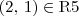 (2,\,1)\in \textrm{R5} (2,\,1)\in \textrm{R5}