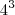 4^3