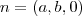 n=(a,b,0) n=(a,b,0)