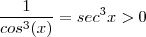 \frac{1}{cos^3(x)} = sec^3 x > 0