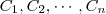 \left{ C_1, C_2, \cdots, C_n \right}