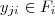 y_{ji} \in F_i