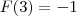 F(3)=-1