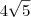 4\sqrt{5} 4\sqrt{5}