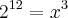 {2}^{12}={x}^{3}