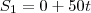 S_1=0+50t