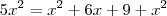 5x^2=x^2+6x+9+x^2