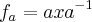 {f}_{a} = ax{a}^{-1} {f}_{a} = ax{a}^{-1}