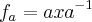 {f}_{a} = ax{a}^{-1}