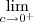\lim_{c\to0^+} \lim_{c\to0^+}