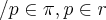 /p\in \pi,p\in r /p\in \pi,p\in r