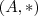 (A, *) (A, *)