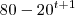 80 - 20^{t+1}