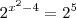 {2}^{x^2-4}=2^5