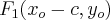 F_1(x_o - c, y_o)
