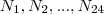 N_1, N_2, ..., N_{24}