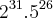 {2}^{31}.{5}^{26}
