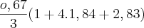 \frac{o,67}{3}(1+4.1,84+2,83)