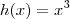 h(x) = x^3