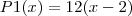 P1(x)=12(x-2)