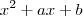 x^2+ax+b x^2+ax+b