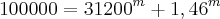 100000={31200}^{m}+{1,46}^{m} 100000={31200}^{m}+{1,46}^{m}