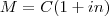 M=C(1+in)