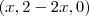 (x,2-2x,0) (x,2-2x,0)