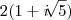 2(1 + i \sqrt[]{5})