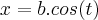x=b.cos(t)