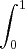\int_{0}^{1