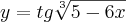 y=tg\sqrt[3]{5-6x}