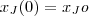 x_J(0) = x_Jo x_J(0) = x_Jo