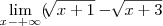 \lim_{x-+\infty}(\sqrt[]{x+1}-\sqrt[]{x+3}