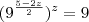 (9^{\frac{5-2z}{2}})^z=9