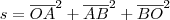 s = \overline{OA}^2 + \overline{AB}^2 + \overline{BO}^2